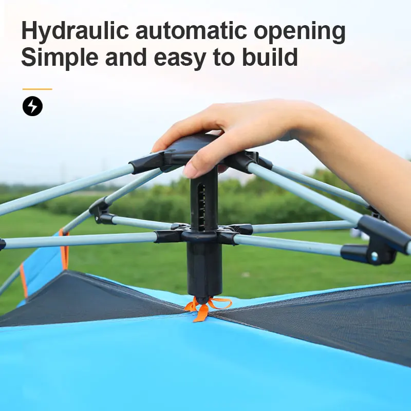 oem Camping Tents Hydraulic Pop Up Automatic  for  Portable Lightweight  outdoor Tent camptown tent
