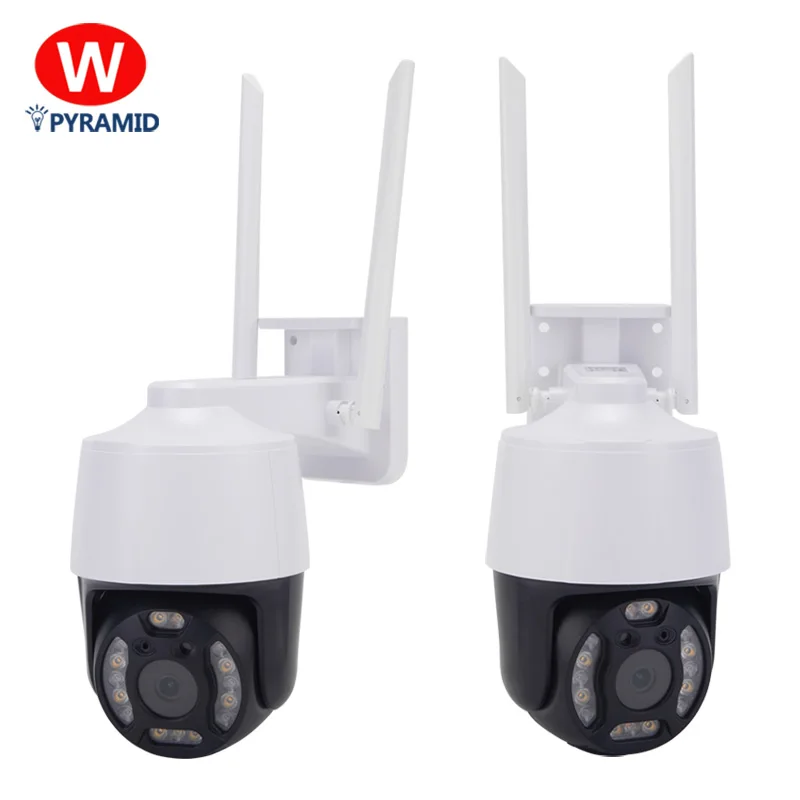 Factory new product night vision voice warning sound and light alarm pedestrian detection automatic tracking security camera