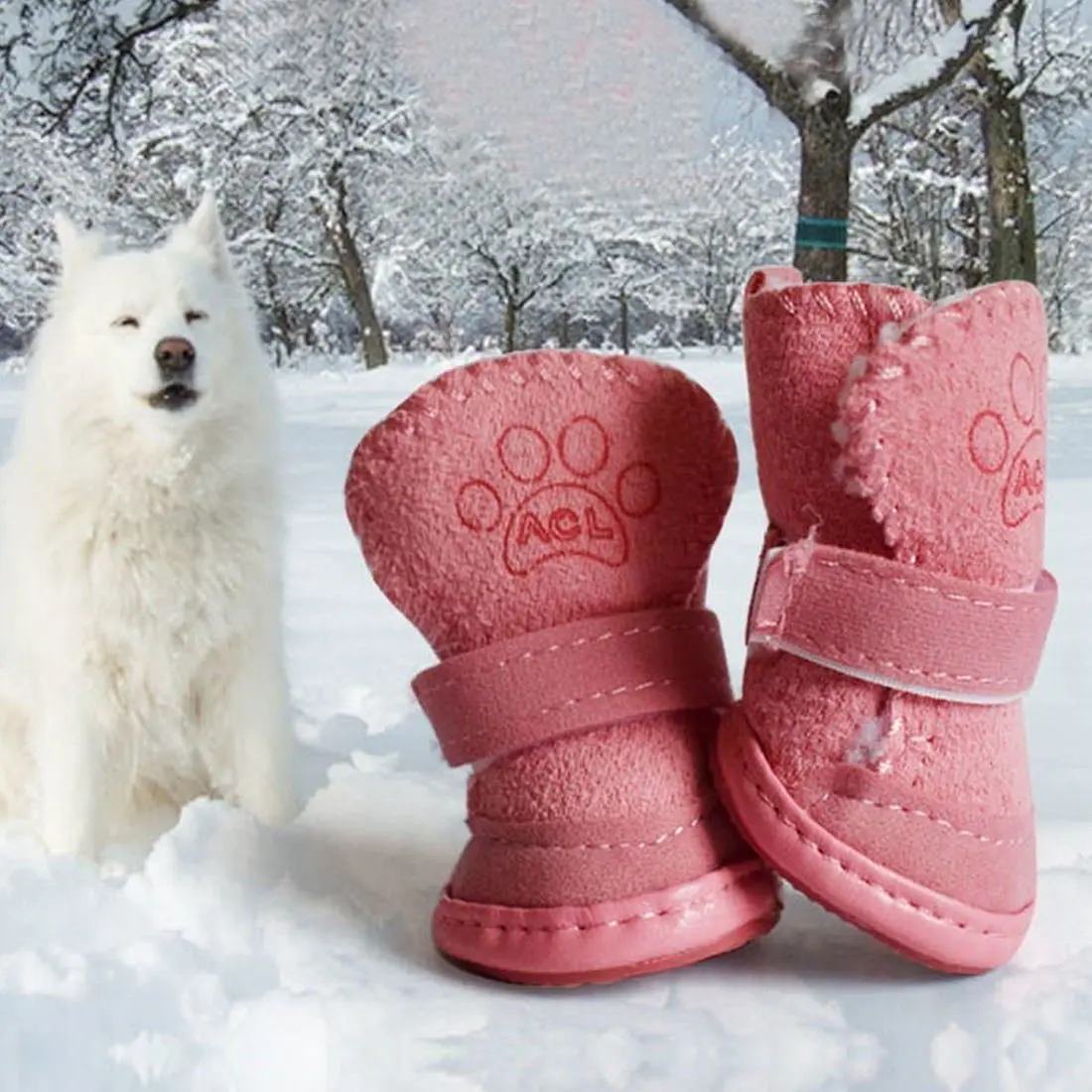 Autumn And Winter Pet Shoes Snow Boots Cat And Dog Shoes Teddy Lamb Cashmere Dog Cotton Shoes