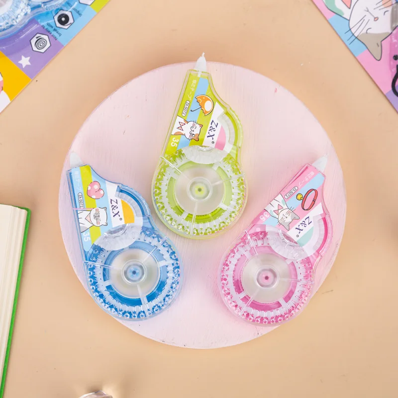 Large Capacity Lovely Girl Student Correction With Cartoon Transparent