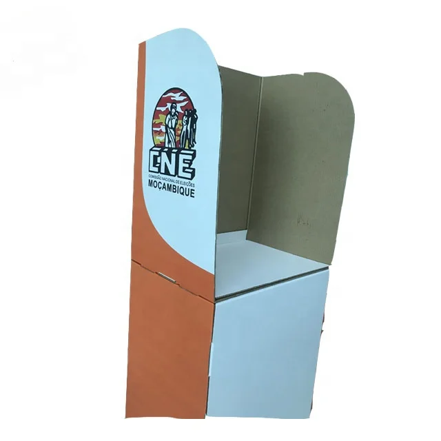 Mozambique cardboard election station polling booth for one person