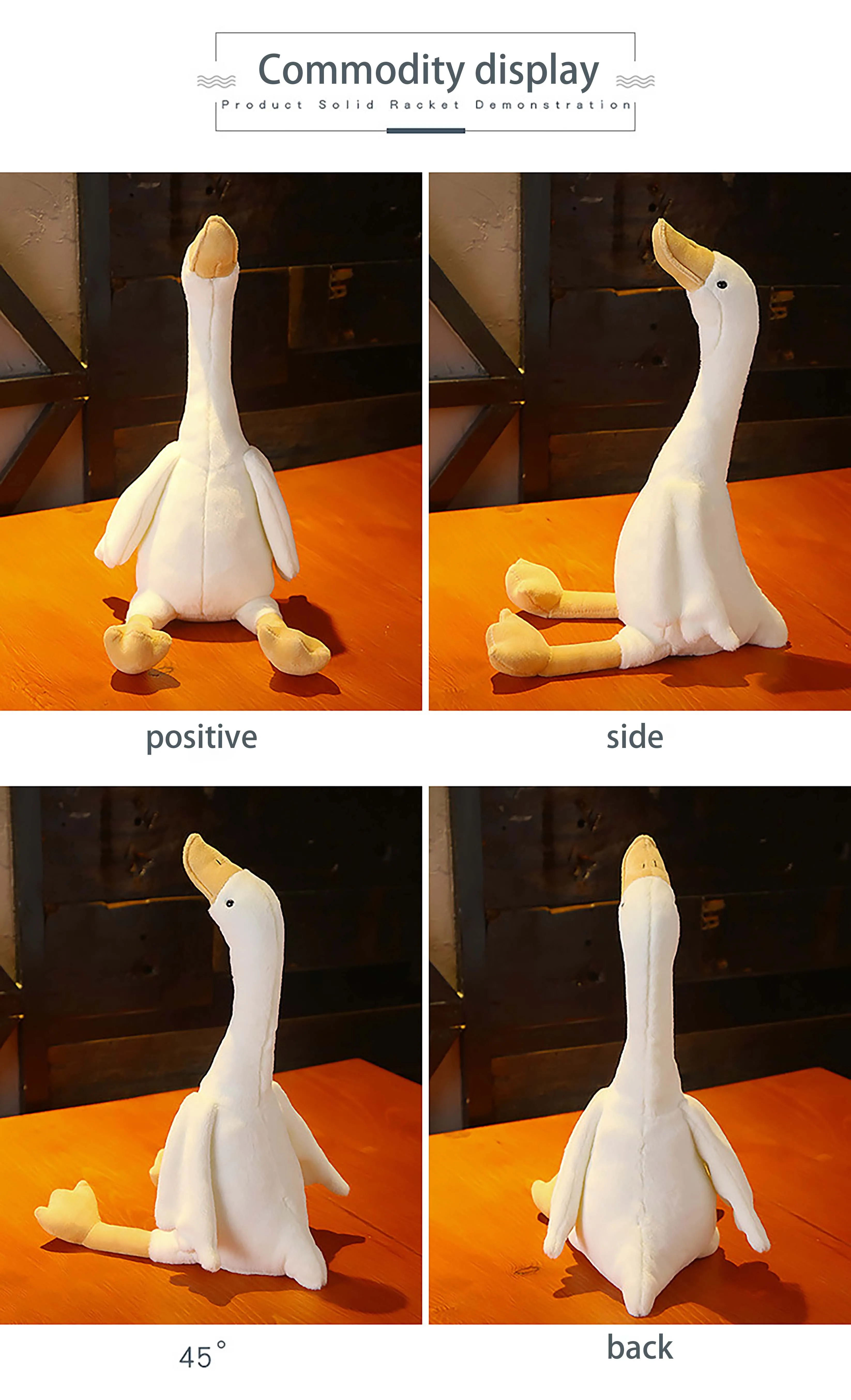 Wholesale Soft Swan Smooth Goose Plush Stuff Toy Gifts for Child Boys Girls Custom anime plush toys