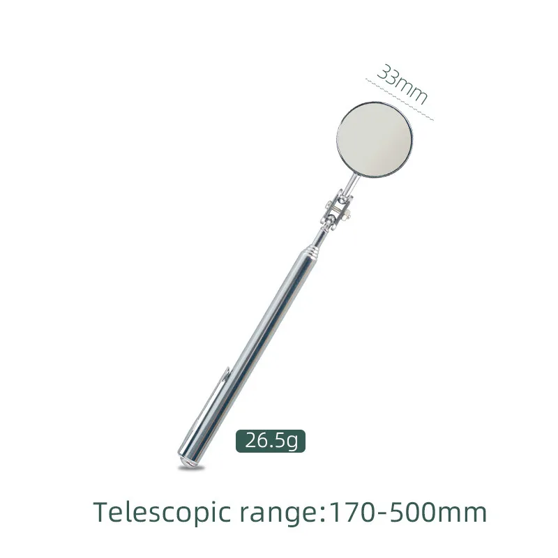 Stainless Steel Rotating Inspection Mirror Telescoping Flexible Auto Repair Detector Tool Engine Chassis Inspection Car Repair