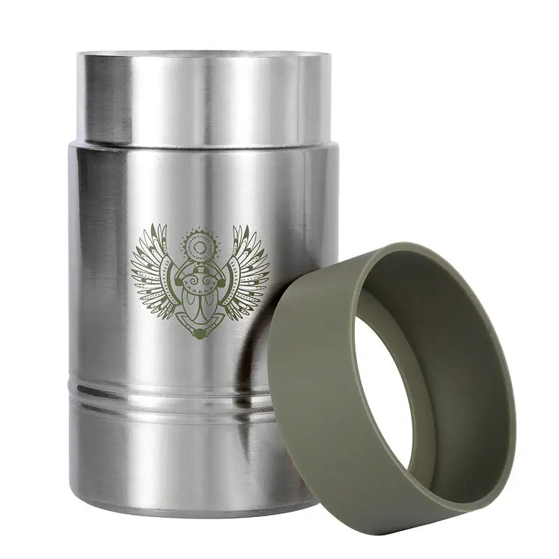 Custom Stainless Steel Double Wall Vacuum Insulated 12oz Cans Cup Cooler Non-tipping Can Cooler Beer cola