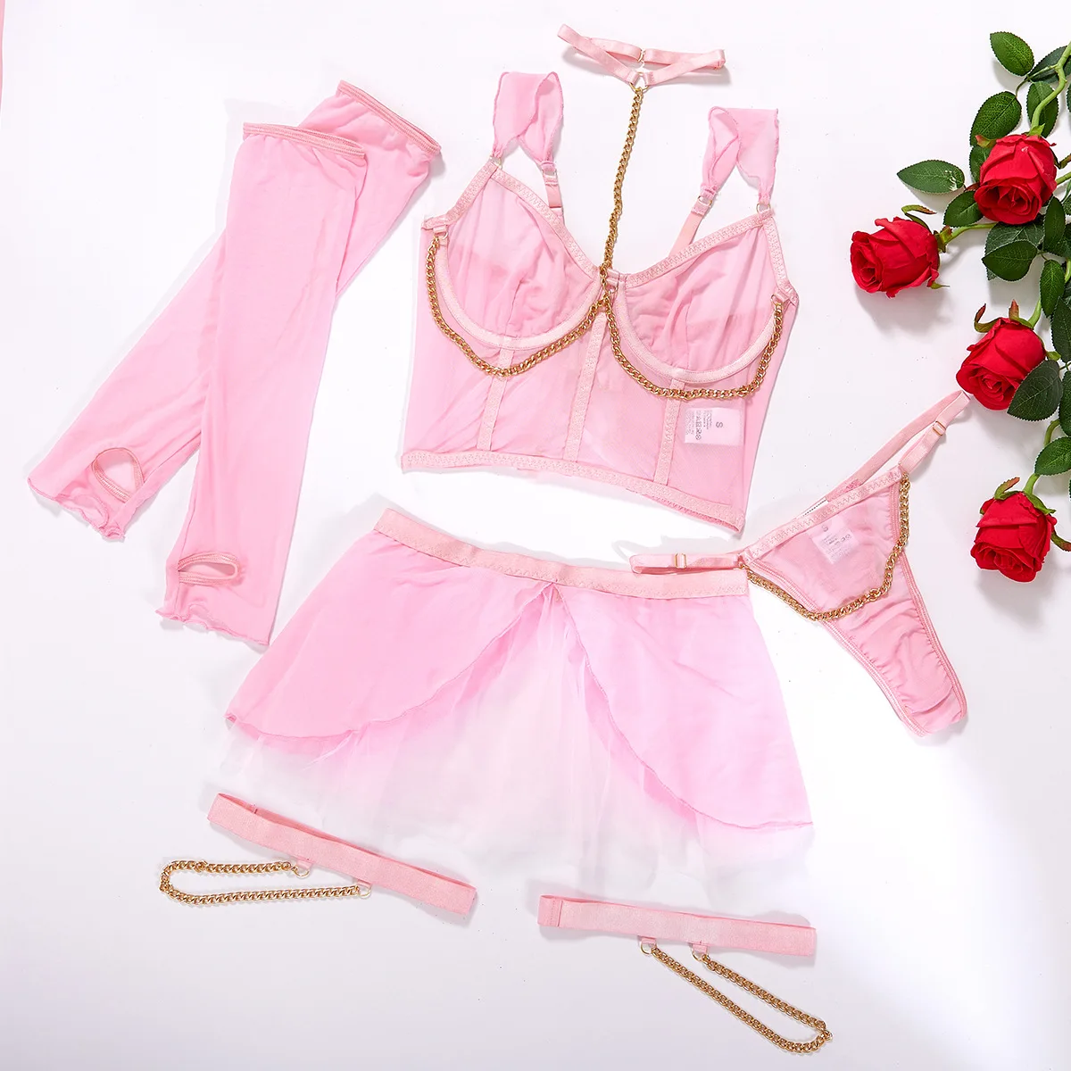 Lingerie for women hot bondage hottie nightclub underwear sexy lingerie three-piece suit