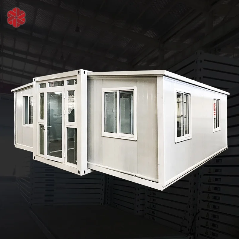 Водонепроницаемый Дом-контейнер 40 футов расширяемый переносной дом-фургон переносные дома 2 спальни 4 контейнер для