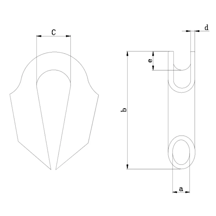 Tube type wire rope thimble