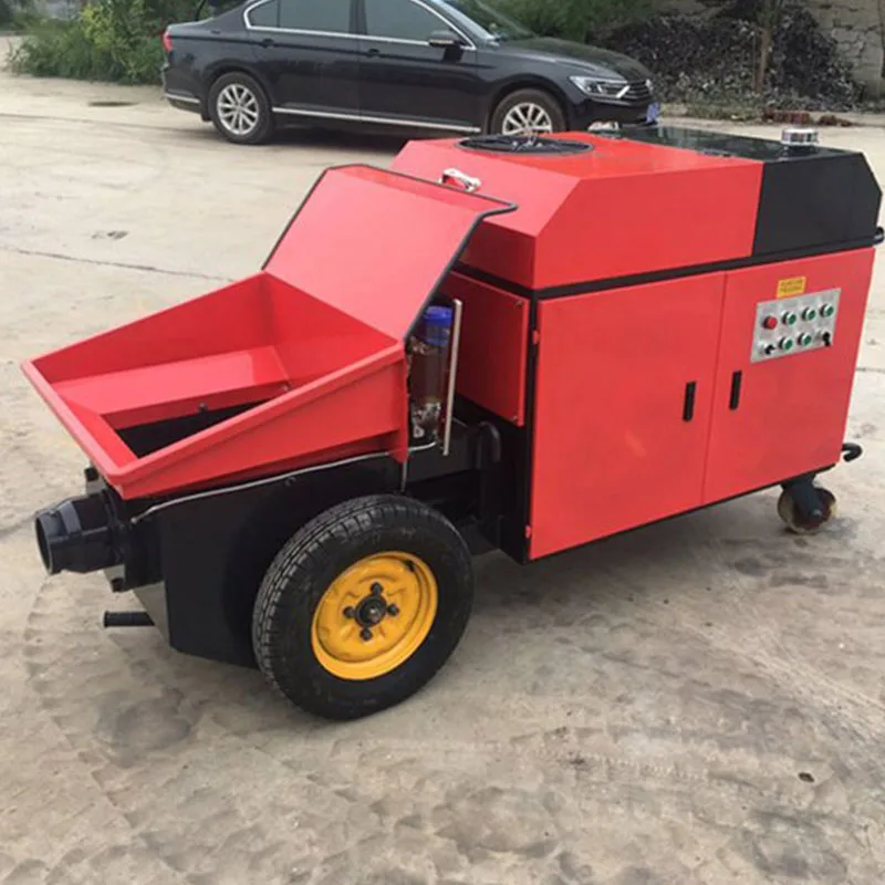 Save labor trailer mounted concrete line pump concrete pump transfer case Large Output concrete cement paste pump machine