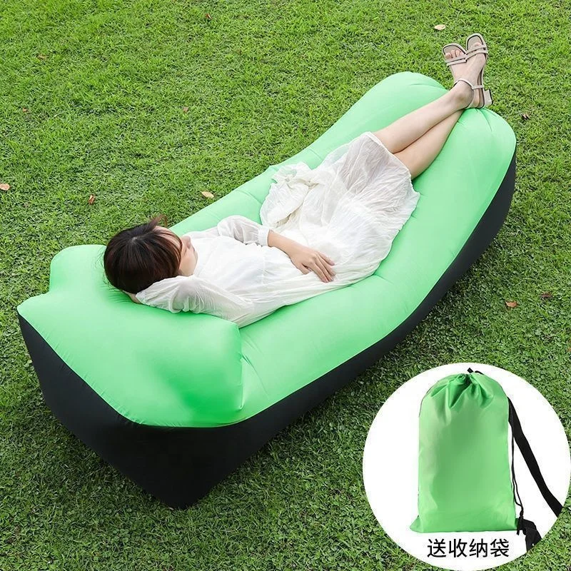 wholesale Leisurely Foldable Sleeping Bag Portable Folding Colorful Air Lounger Bed Sofa