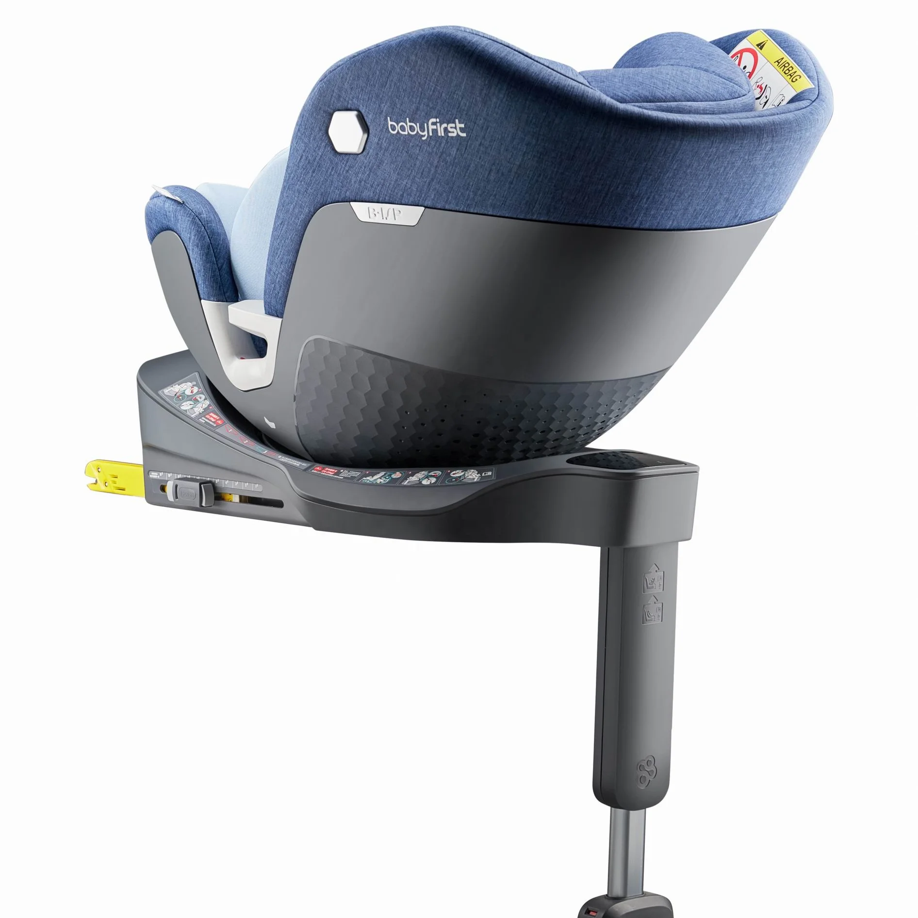 
The latest new I-Size 40-105cm With Isofix&Support Leg Blue Baby Car Seat R153B 