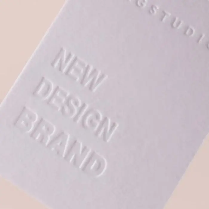 Wholesale Custom fabric foldover rfid woven Hang Tags jewellery Garment Paper gift beanie tags For Clothing Own Logo