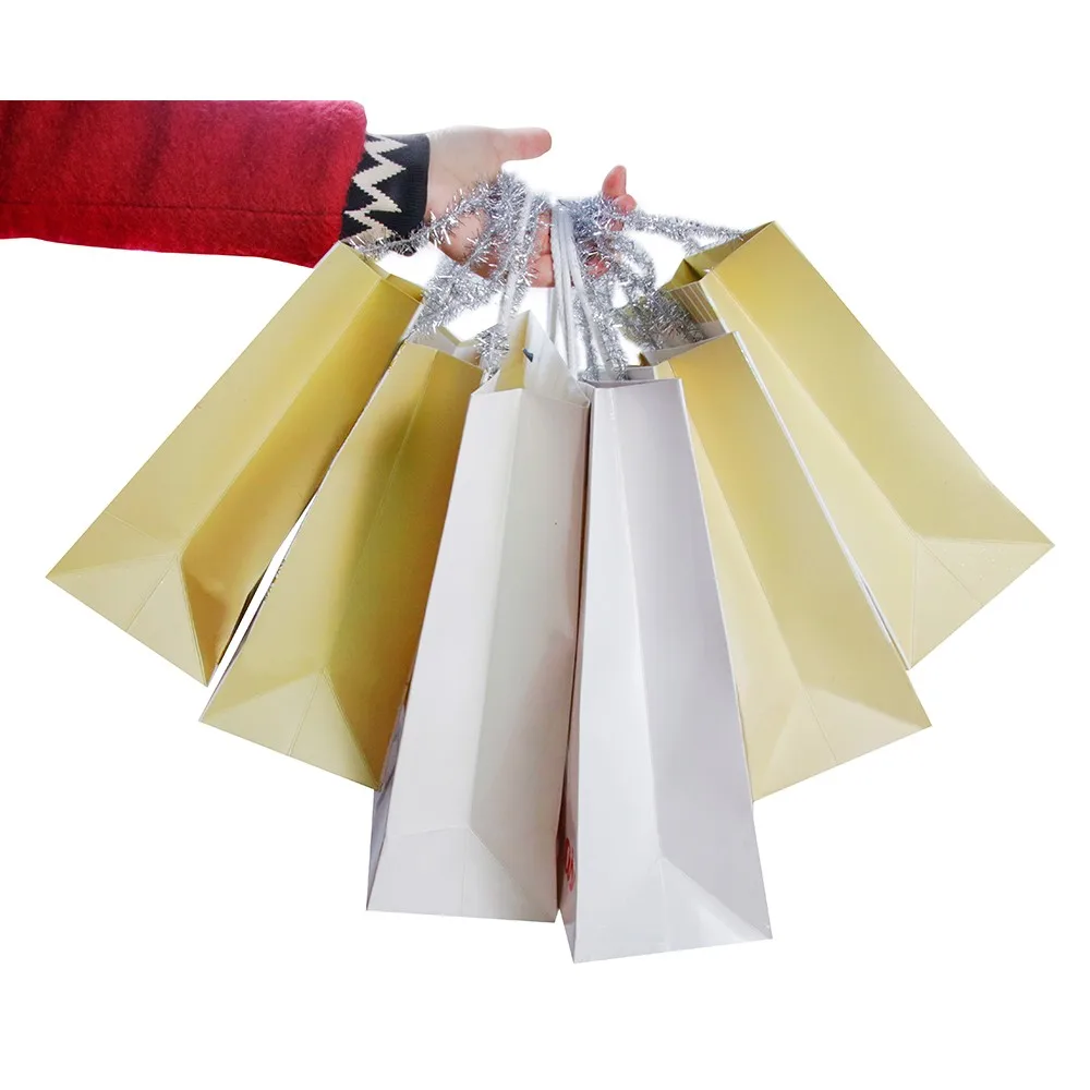 Custom Design 32Mmx76Mm Luxury Gift Packaging Tote Bag Kraft Oem Clothing Shoe Wax Art Paper Bags