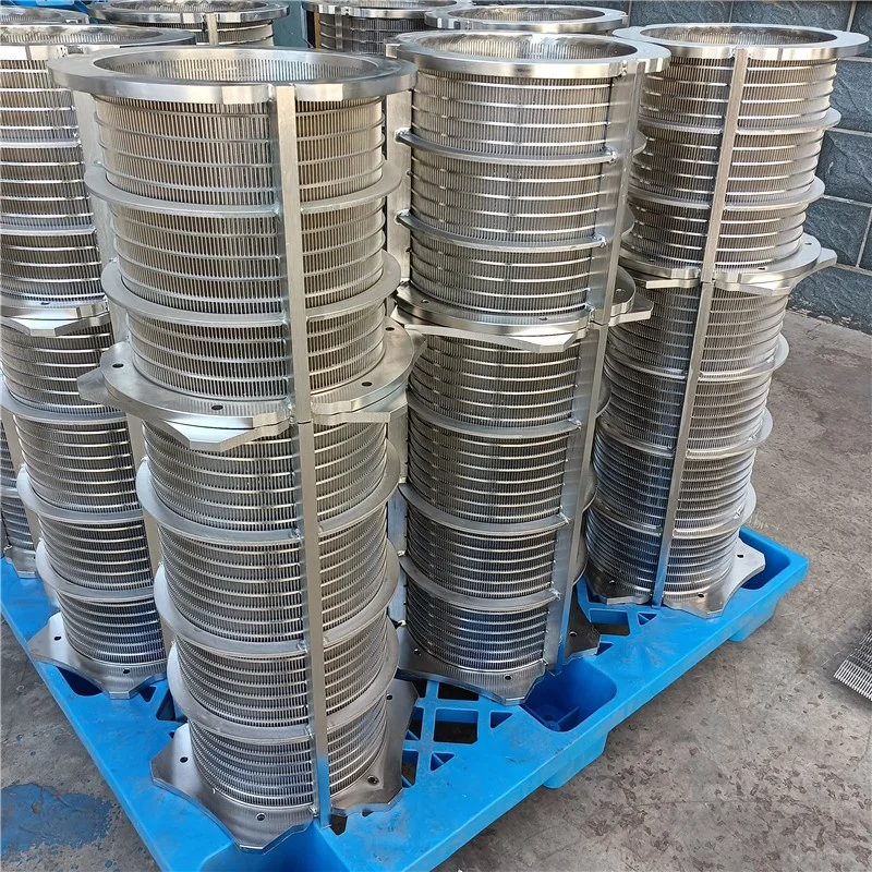 BTOSLOT Wedge Wire Stainless steel Waste water dewatering Screw Press Rotary Filter Drum Screen