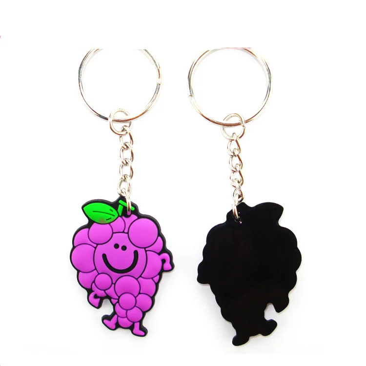 
Hot selling Eco-friendly soft PVC keychain with 3D animal design 