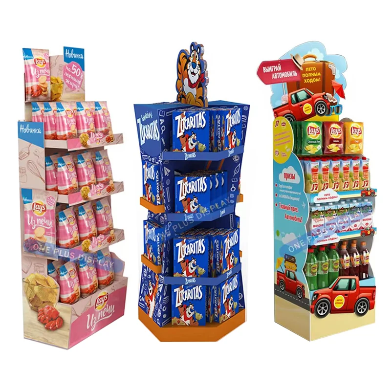 custom paper display rack pop cardboard furniture display store shop carton Retail 4 tiered cardboard display stand