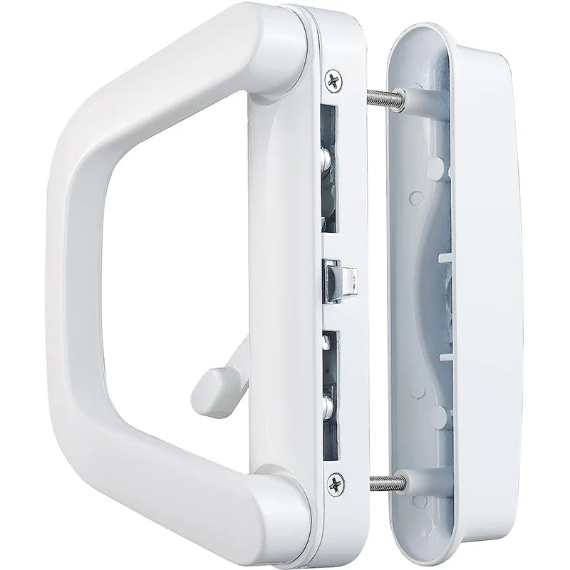 Aluminum alloy Sliding door handle with lock bilateral Luxury balcony door handle locks for door and window accessory