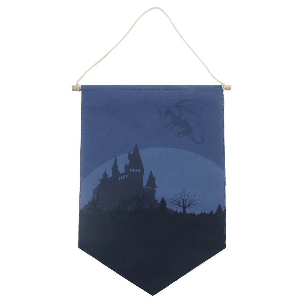 Home Decoration Digital Printing Car Flags Pennant Satin Material Hanging Sublimatable Pennant Flag For Car Rearview Mirror