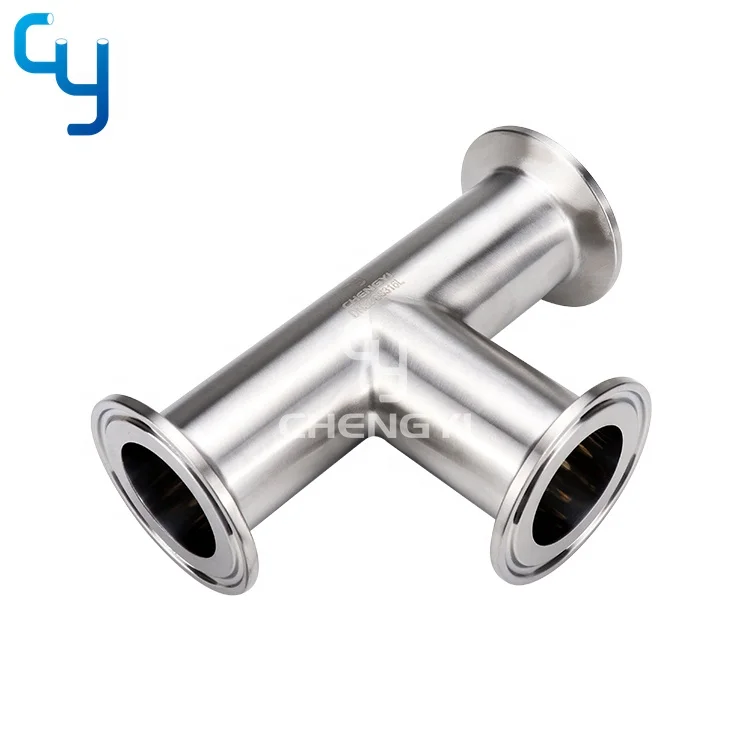 Санитарные фитинги из полированной нержавеющей стали SS304/ 316L зажимный Тройник
