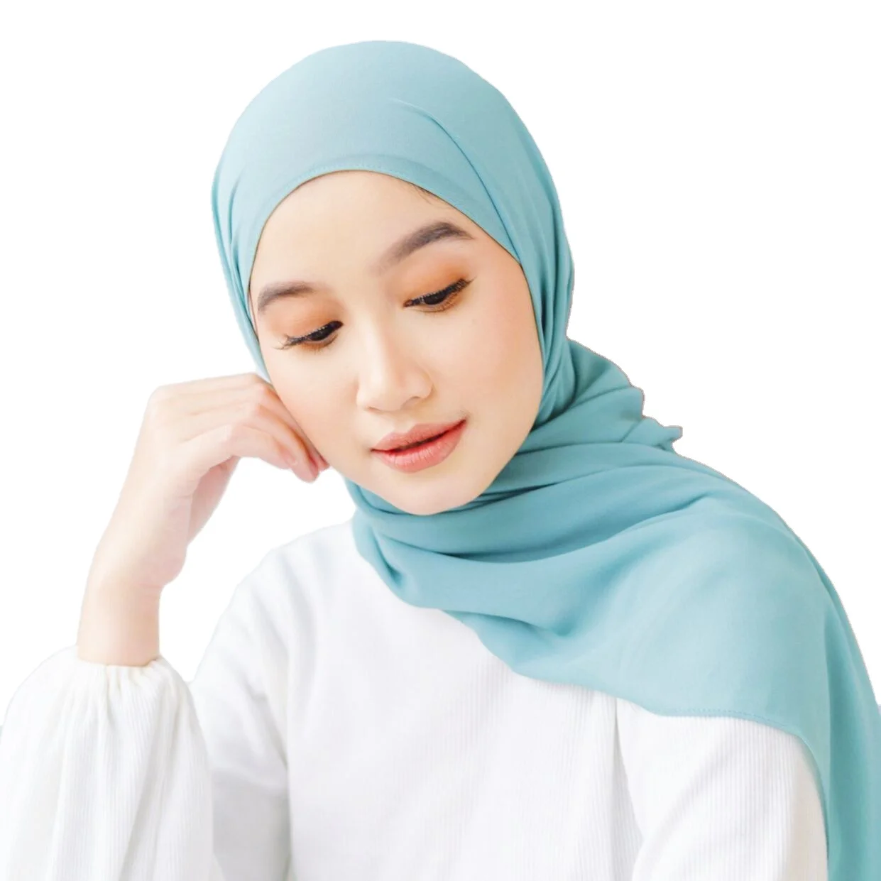 Finest Hijab Perfect Heavy Chiffon Hijab Matching Color Chiffon Hijab With low price