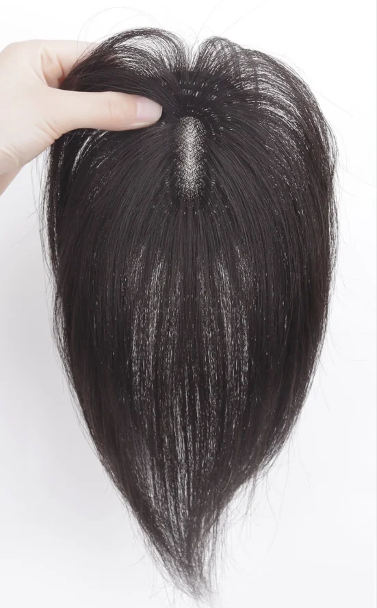 Wig female replacement block hand needle 100% human hair wigs cover white hair