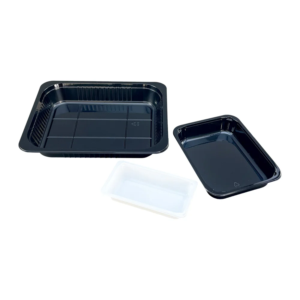 Factory Price HSQY high quality 1 compartment plastic CPET food tray cpet tray wholesale