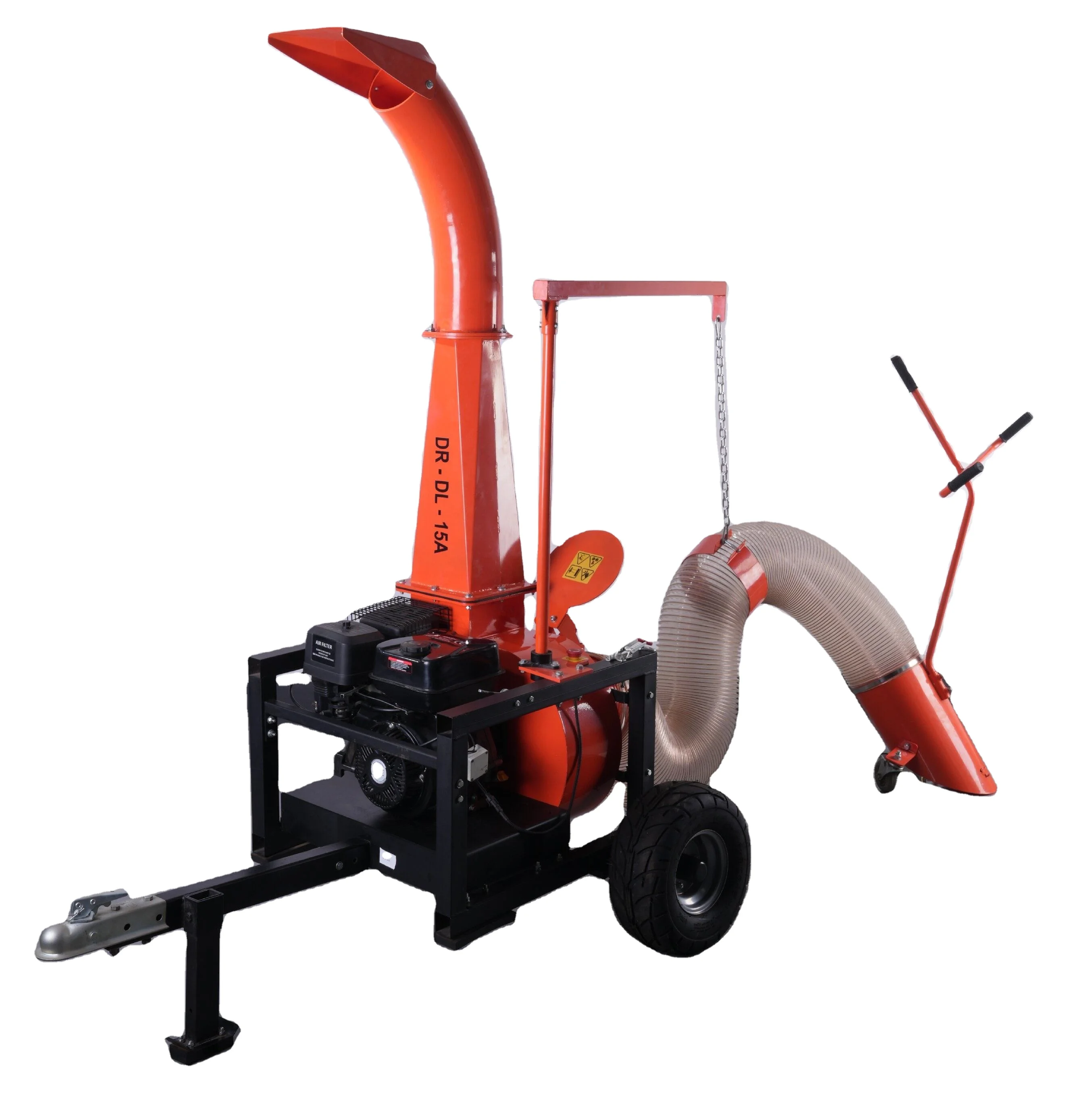 DR-LV-15A litter vacuum 20cm Hose Diameter Debris Loader farm garden use 15HP Petrol engine leaves leaf vacuum