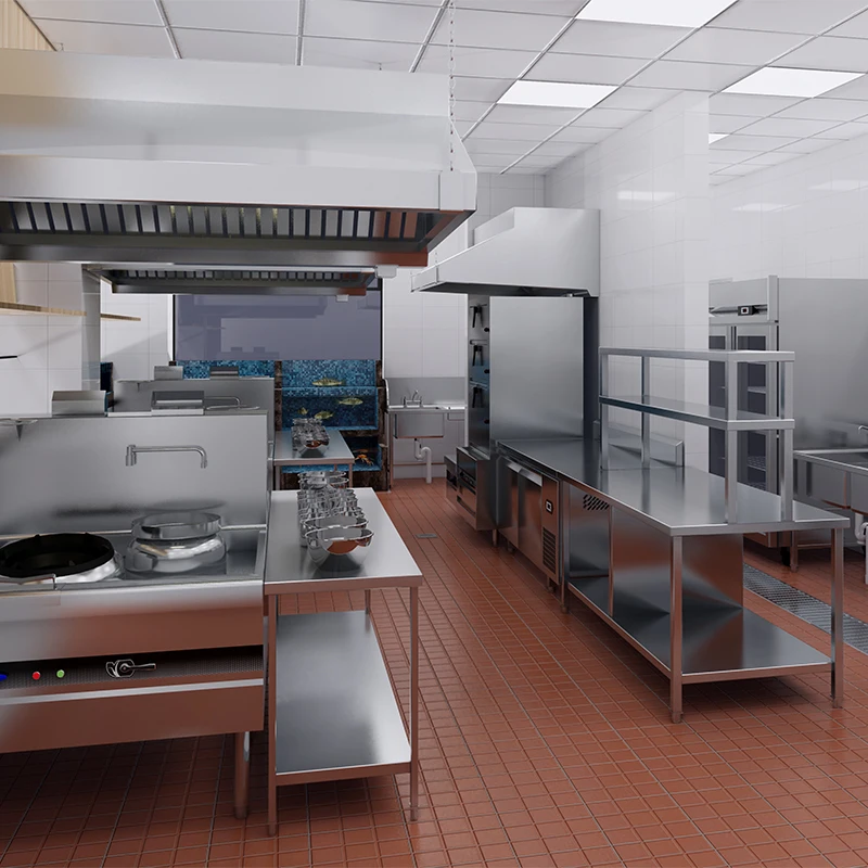 Custom Commercial Professional Whole kitchen solution Design Standardization Automation Restaurant Kitchen Equipment