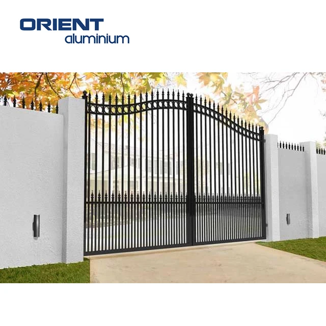 In Pakistan Latest Tubular Square Pipe For Front Home House Grill Sliding Single Main Door Aluminium Gate Designs