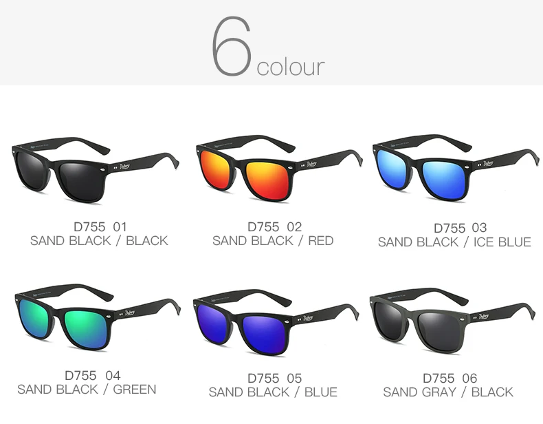 DUBERY Men Luxury Polarized Trendy Sunglasses 2025 Vintage Carbon Fiber square High End Quality Man