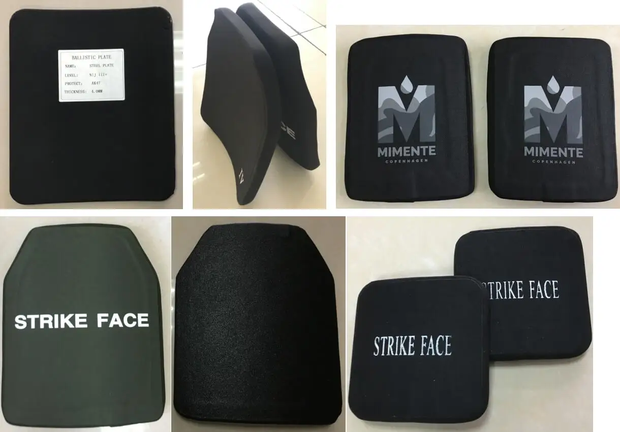 High Quality Factory Customized Tactical Defense Equipment UHMWPE Aluminium oxide silicon carbide body insert vest plate