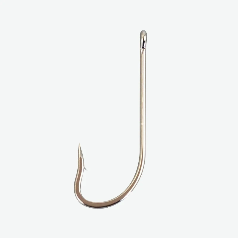 Carbon Steel Long Shank Barbed Fishinghooks Wide Gape Circle Hook Bulk Fishing Tackle
