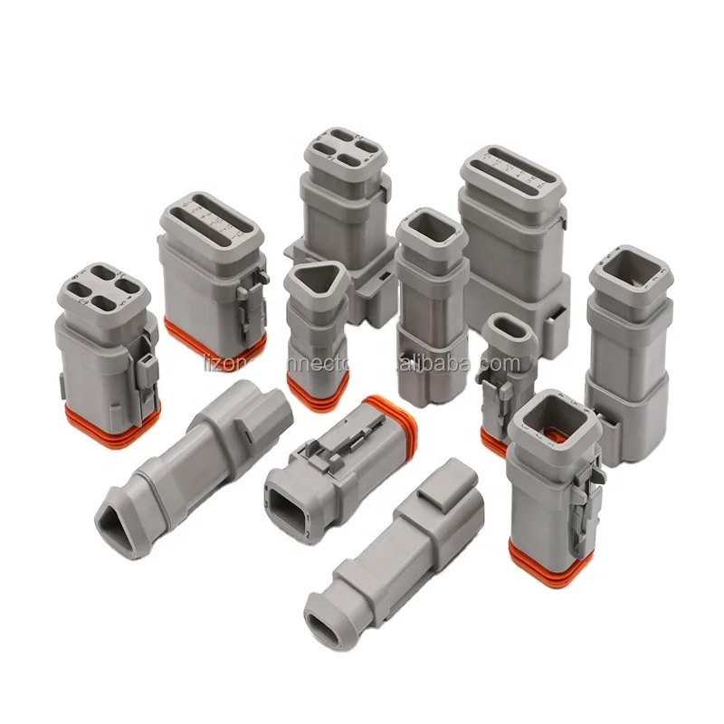 2 3 4 6 8 12Pin manufacturer Factory Wholesale DT Waterproof Wire Connector Automotive  Electrica Connector With Plug DT06-08SA-E008