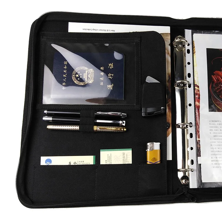 Organizer of the professional padfolio customized portfolio with notebook