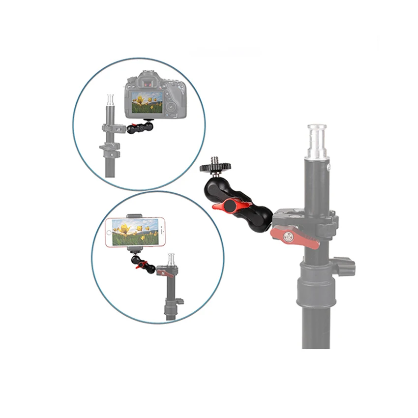 VGEET factory price high quality mini double ball head clamp