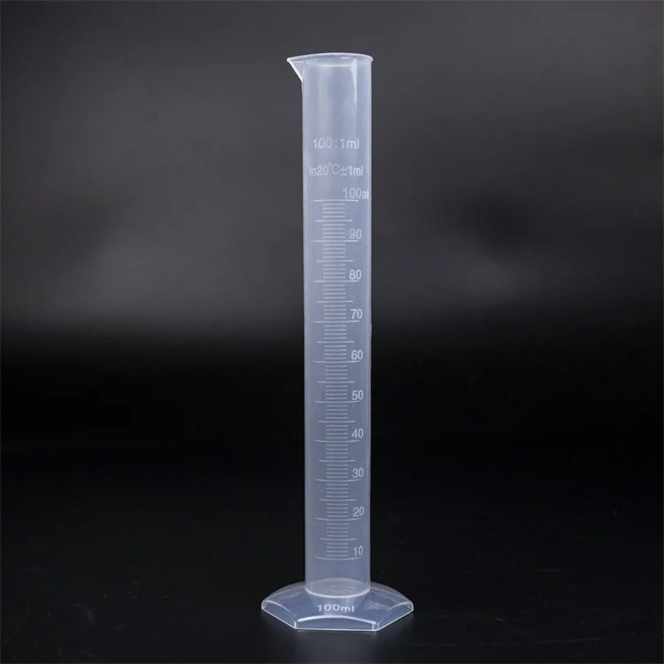 Laboratory 25ml 50ml 100ml 250ml 500ml 1000ml 2000ml plastic graduated measuring cylinder