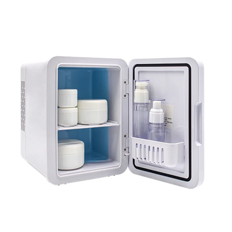 amazon hot selling 4L Mini fridge mini bar Portable Car Beauty Fridge Cosmetic cooler fridge with mirror glass
