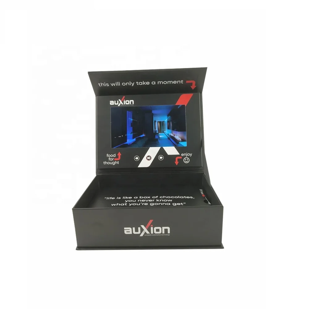 
Promotional Hardcover Lcd Video Box Lcd Display Video Box Video Presentation Box With Cheap Price 