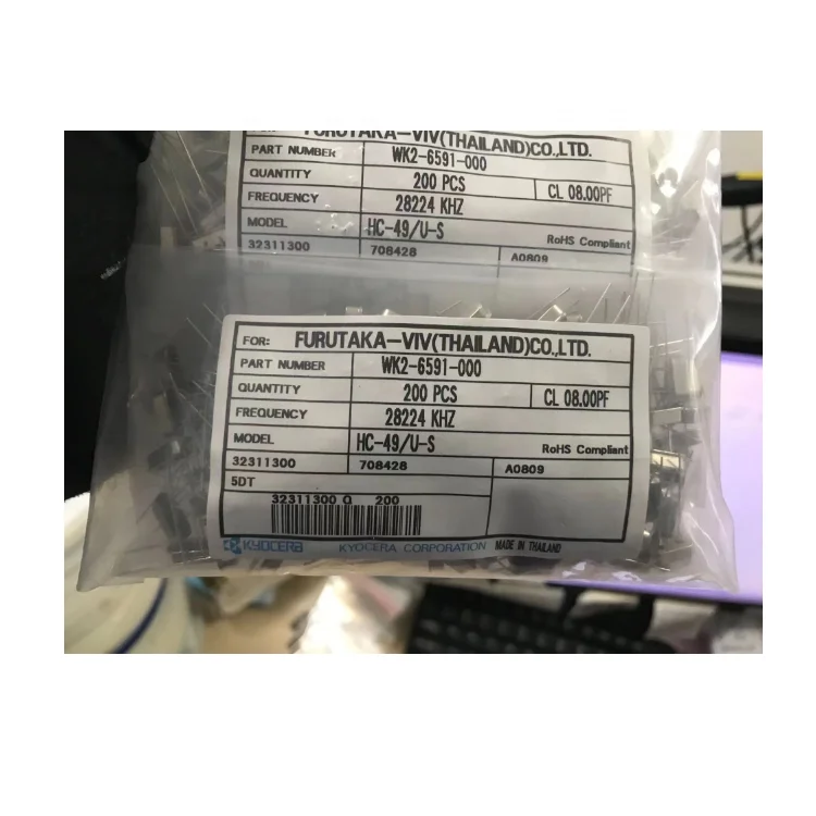 Crystals oscillator 4M to 10M full series directly inserted two pin 49S quartz crystal passive