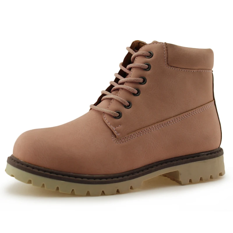 
Kids Lace-Up Ankle Boots Boy Girl fashion Waterproof Outdoor Workboots 