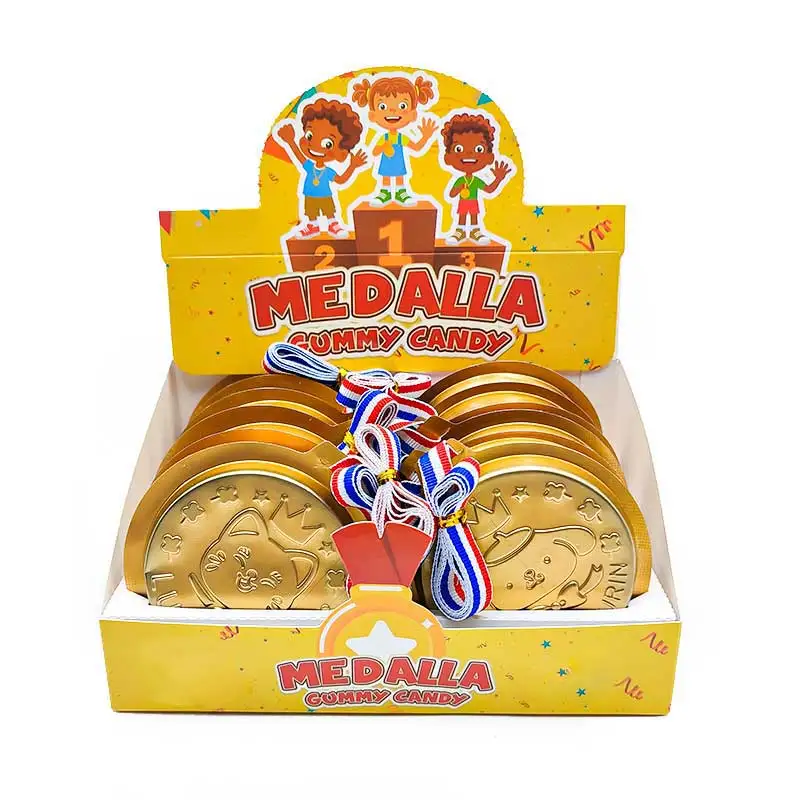 Gummy Candy Toys Gold Medal Encourage Prize Soft Sweets Candy For Kids