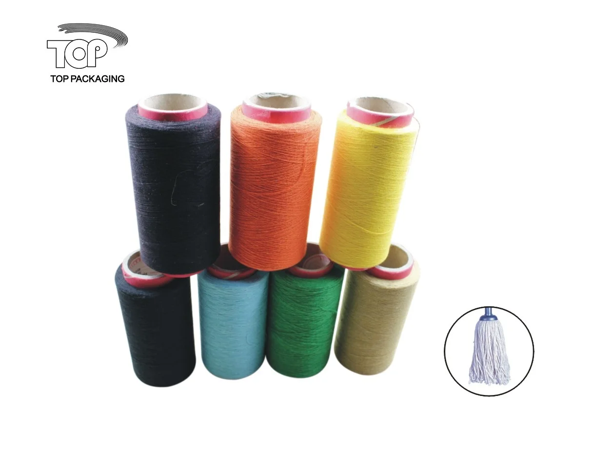 
blended yarn for mop rope cotton mop yarn colorful yarn 