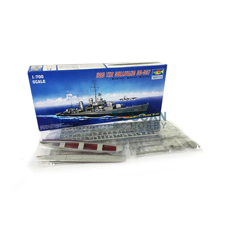 Trumpeter 05731 1/700 USS Navy Sullivans DD-537 Destroyer Model Warship Boat Kit TH05439-SMT6