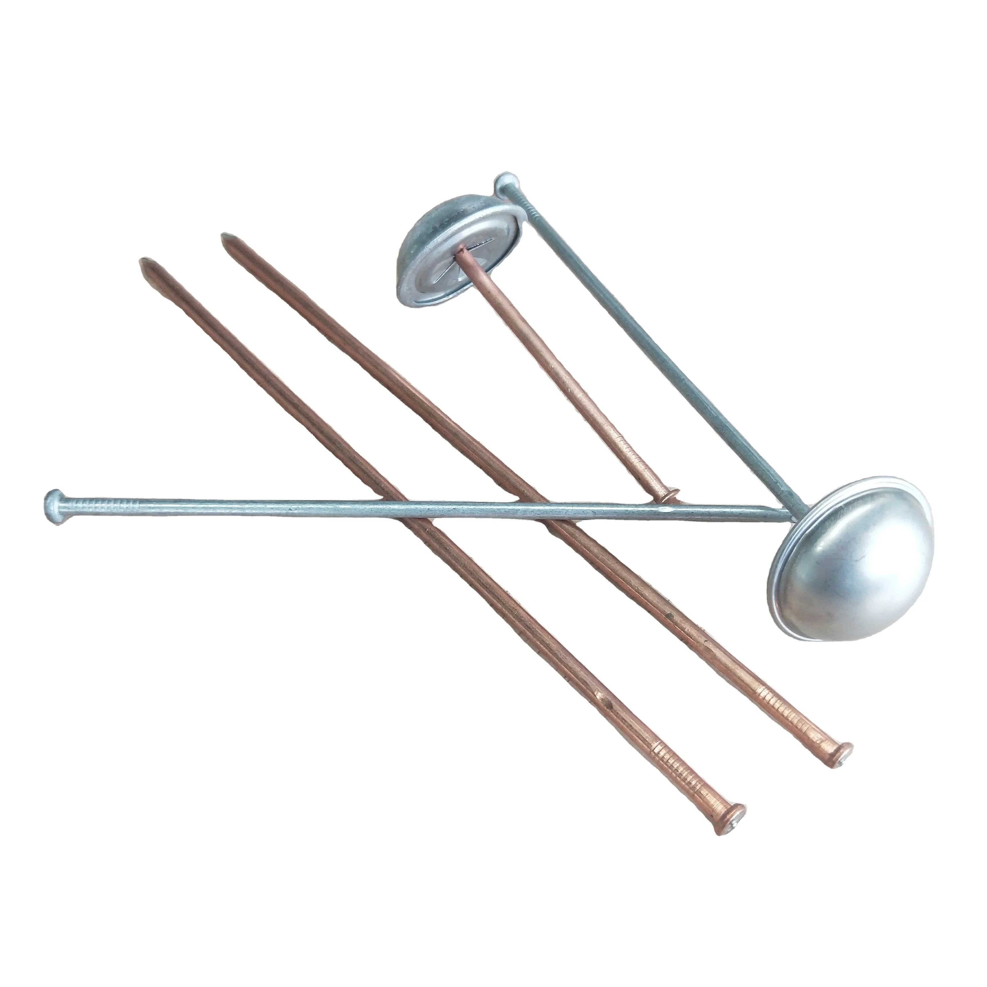 Capacitor Discharge Galvanized Copper Coated Plating CD Weld Insulation Pin