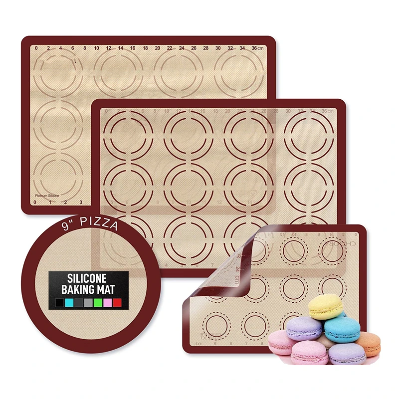 
Amazon hot sale 20*27.5cm Nonstick for Pastry Macaron Silicon Baking Mat 