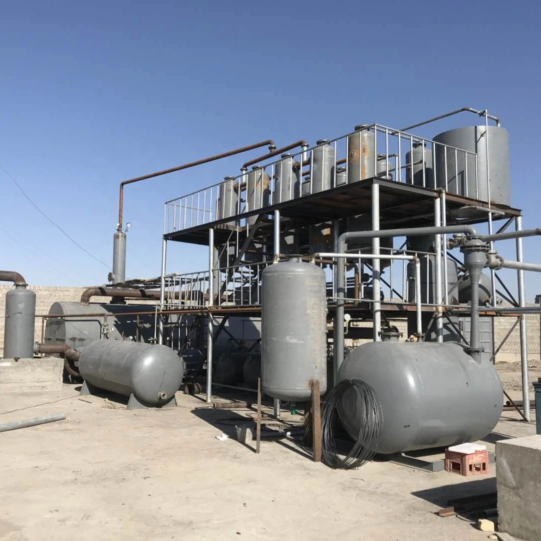 Crude Oil Refinery Manufacturers Small  Distillation Equipment Waste Oil To Gasoline Petrol