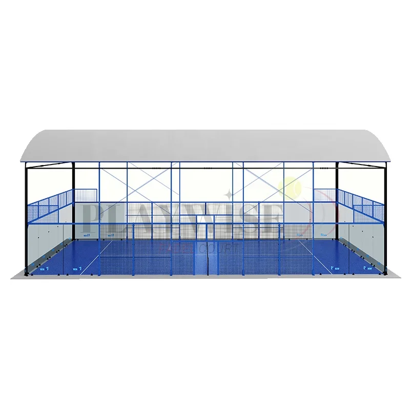 Профессиональный поставщик padel court уличная крыша Спортивная теннисная площадка с крышкой
