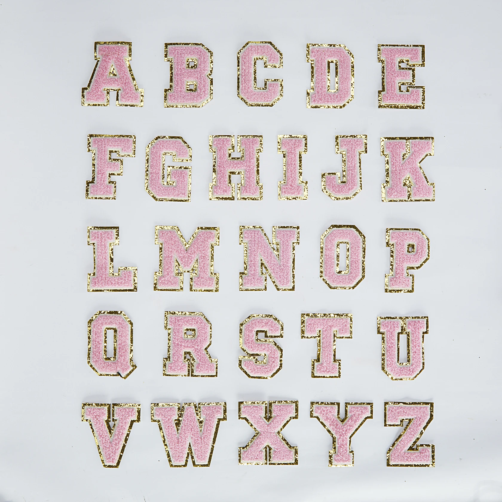 Iron on Chenille Patch Polyester Letter A~Z patch Customized Color