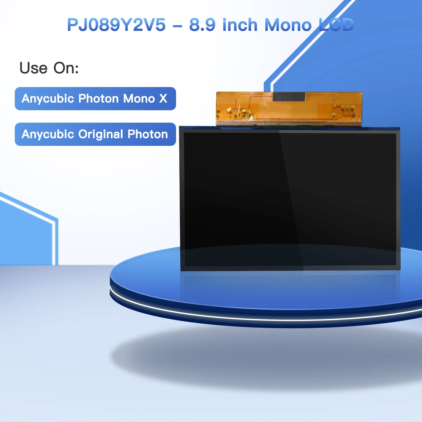 Biqu 8.9 inch 3840*2400 pixels 3d Printer Parts Replacement TFT Mono Lcd Display Touch Screen For Resin 3d Printers