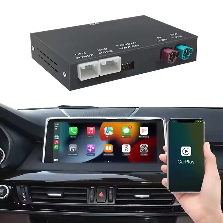 Wireless Carplay Android Auto Adapter For Bmw Nbt Cic System F10 F20 F30 F15 F25 E60 E90 1 3 4 5 6 7 Series X1 X3 X4 X5 X6
