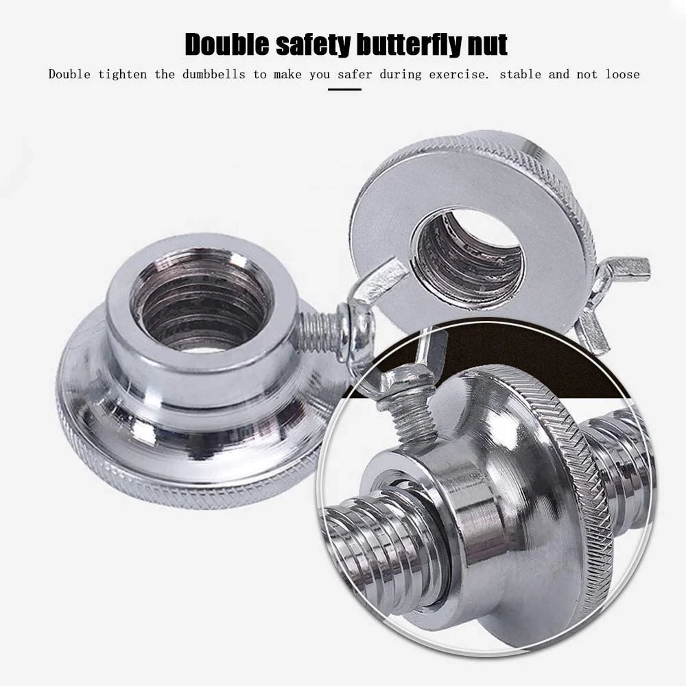 Factory Cast Iron sales gym free strength weight training Connector Option dumbells adjustable 15kg barbell dumbbells sets